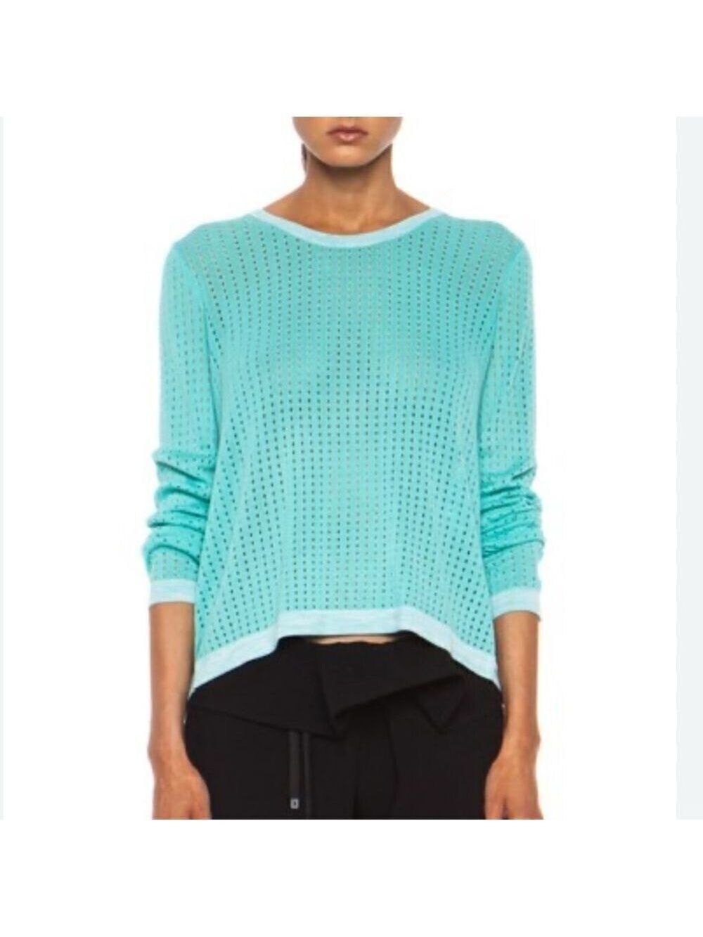 Rag & Bone Ariana Open Knit Flyaway Back Sweater Top